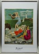 'The Bathers', colour print after Pablo Picasso (1881-1973),