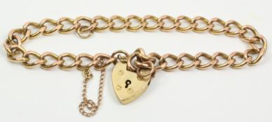 Rose gold curb chain bracelet approx 15.6gm Condition Report <a href='//www.