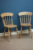 Pair farmhouse style dining chairs Condition Report <a href='//www.