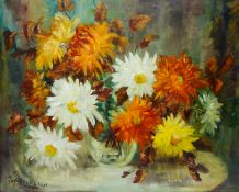 Still Life Study of Chrysanthemums,