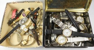 Ladies and gents wristwatches in two boxes WATCHES - as we are not a retailer,