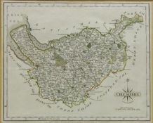 'Cheshire' 18th century hand finished map 22cm x 27cm Condition Report <a