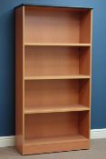 Light wood office bookcase, W80cm, H160cm,