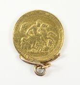 1817 gold sovereign pendant Condition Report <a href='//www.davidduggleby.