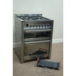 Smeg SPA 42016 stainless steel duel fuel four burner ranger cooker, electric double oven (W70cm),