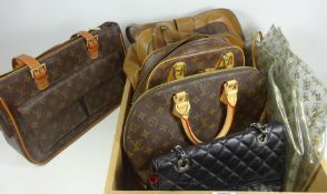 Six women's handbags in one box Condition Report <a href='//www.davidduggleby.