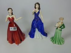 Two Royal Doulton figurines 'Susan' and 'My Love' and a Royal Worcester figurine 'Lara' (3)