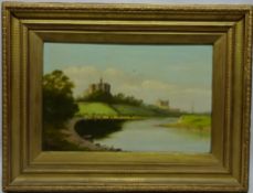 Bend in the River, oil on board signed and dated J Sharkey 1900,