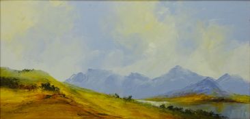 'The Western Highlands', oil on canvas signed by Peter M Drewett (British 1957-),