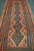 Old Kilim rug, 295cm x 126cm Condition Report <a href='//www.davidduggleby.