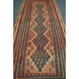 Old Kilim rug, 295cm x 126cm Condition Report <a href='//www.davidduggleby.