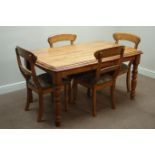 Light wood rectangular dining table (152cm x 91cm, H76cm),