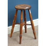 19th century country weaver's stool Condition Report <a href='//www.