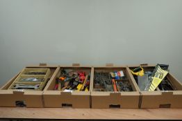 Quantity of various tools and accessories including - handsaws, chisels, hammers, planes, spanners,