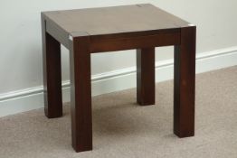 Hardwood square coffee table, 60cm x 60cm,