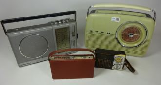 Bush receiver TR 82 CL and three other Vintage radios (4) Condition Report <a