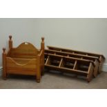 Three polished pine plate racks and a magazine rack Condition Report <a