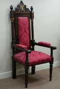 Early 20th century Junior Warden's armchair,