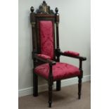 Early 20th century Junior Warden's armchair,