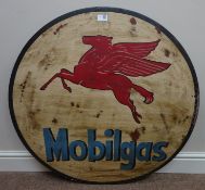'Mobilgas' decorative painted advertising sign D79cm Condition Report <a