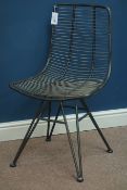 Retro industrial style Eames style metal chair