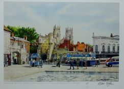 'Bootham Bar York from Exhibition Square', limited edition colour print no.