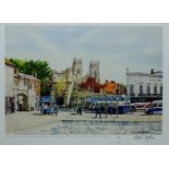 'Bootham Bar York from Exhibition Square', limited edition colour print no.