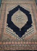 Persian Kerman blue ground rug, 182cm x 123cm Condition Report <a href='//www.