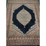 Persian Kerman blue ground rug, 182cm x 123cm Condition Report <a href='//www.