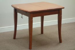 Light wood extending dining table (80cm x 130cm, H75cm),