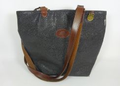 Clothing & Accessories - Mulberry tote Scotch grain handbag with brown leather detailing