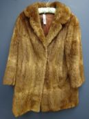 Clothing & Accessories - Three quarter length musquash fur coat Condition Report