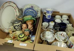 Royal Doulton character jugs 'The Fortune Teller' and 'Arriet' collection of commemorative ware,