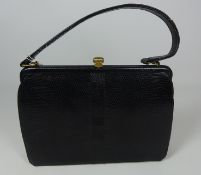 Clothing & Accessories - Mappin & Webb snakeskin effect leather handbag Condition Report