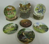 Quantity of collectors plates depicting wildlife, rural landscapes etc, including Davenport,