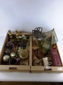 Kitchenalia and metalware including Blow Butter Churn, Dover Egg Beater Mrs Beeton,