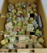 Lilliput lane cottages and other house models in one box,