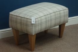 Rectangular stool upholstered in checkered fabric Condition Report <a