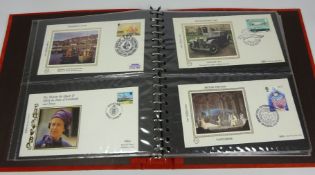 Stamps - Collection of Benham 'Small Silk' covers in Benham album