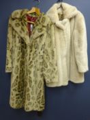 Clothing & Accessories - Tissavel faux leopard belted coat & a faux fox coat (2)