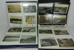 Postcards - Collection of early 20th Century and later Saltburn area postcards in two Albums approx