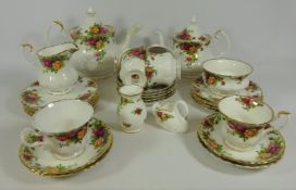 Royal Albert 'Old Country Roses' teaware in one box Condition Report <a