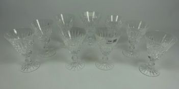 Nine similar Waterford crystal wine glasses (9) Condition Report <a href='//www.