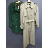 Clothing & Accessories - Nuage ladies grey belted mac and an Austin Reed ladies Green wool and