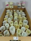Collection of Victorian Souvenir and whistle mugs in one box,