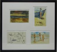 Figure Studies on Redcar Beach and View 'From Redcar',