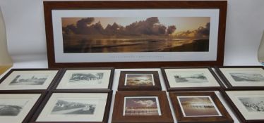 Edwardian Views of Filey, twelve photographic reprints 12cm x 17cm and Seascape Scenes,