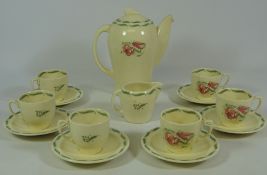 Susie Cooper coffee set for six Condition Report <a href='//www.davidduggleby.