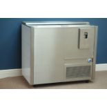 Commercial stainless steel drinks cooler, W100cm, H89cm,