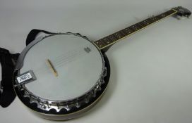 Fender 5 string Banjo with soft with carry case Condition Report <a href='//www.